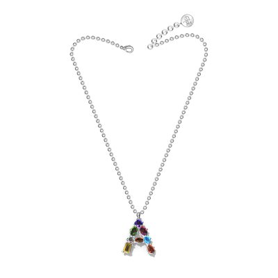 Collana RB FIRST LETTER A silver Rocco Barocco RBJ0031SS
